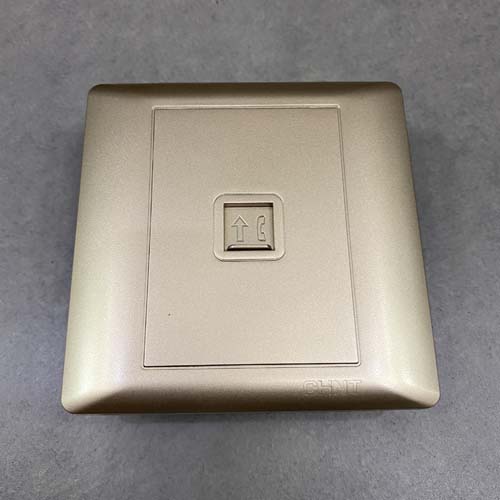 Bộ ổ cắm điện thoại đơn màu vàng